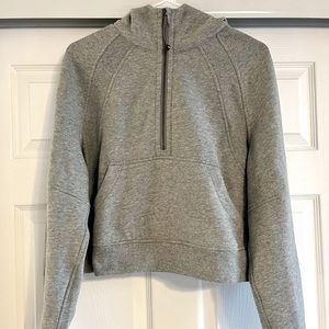 Lululemon Oversized Scuba Half zip Hoodie- grey size XS/S